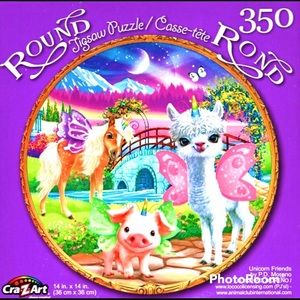 🦄 ROUND UNICORN FRIENDS PUZZLE 🦄
